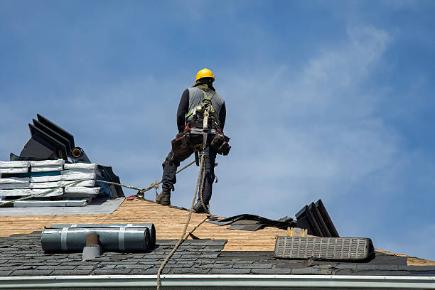 Professional Gutter Installation technician working in Immokalee, FL
